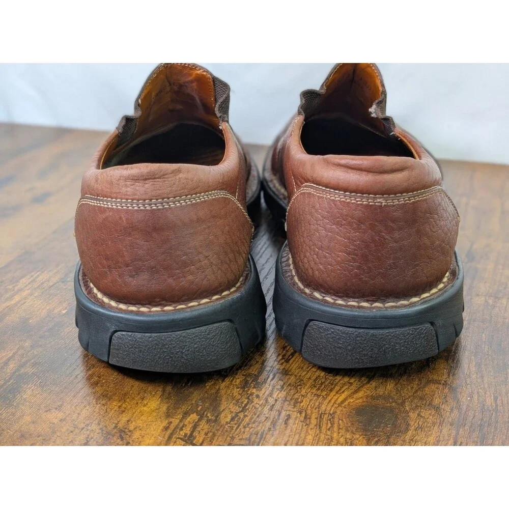 H.S. Trask Mens Size 13 Brown Leather Slip On Loafers Casual Comfort Shoes
